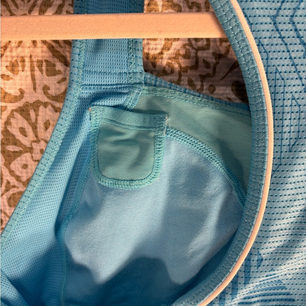 Nike Teal Blue Patterned Racerback Tank - Picture 5 of 7